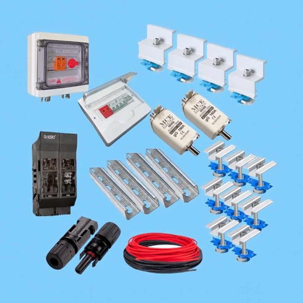 6-Pack Solar Panel Setup Kit with Inverter & Battery Combo