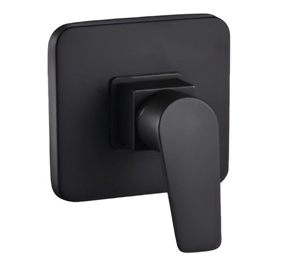 Matte Black Square Shower Mixer Tap