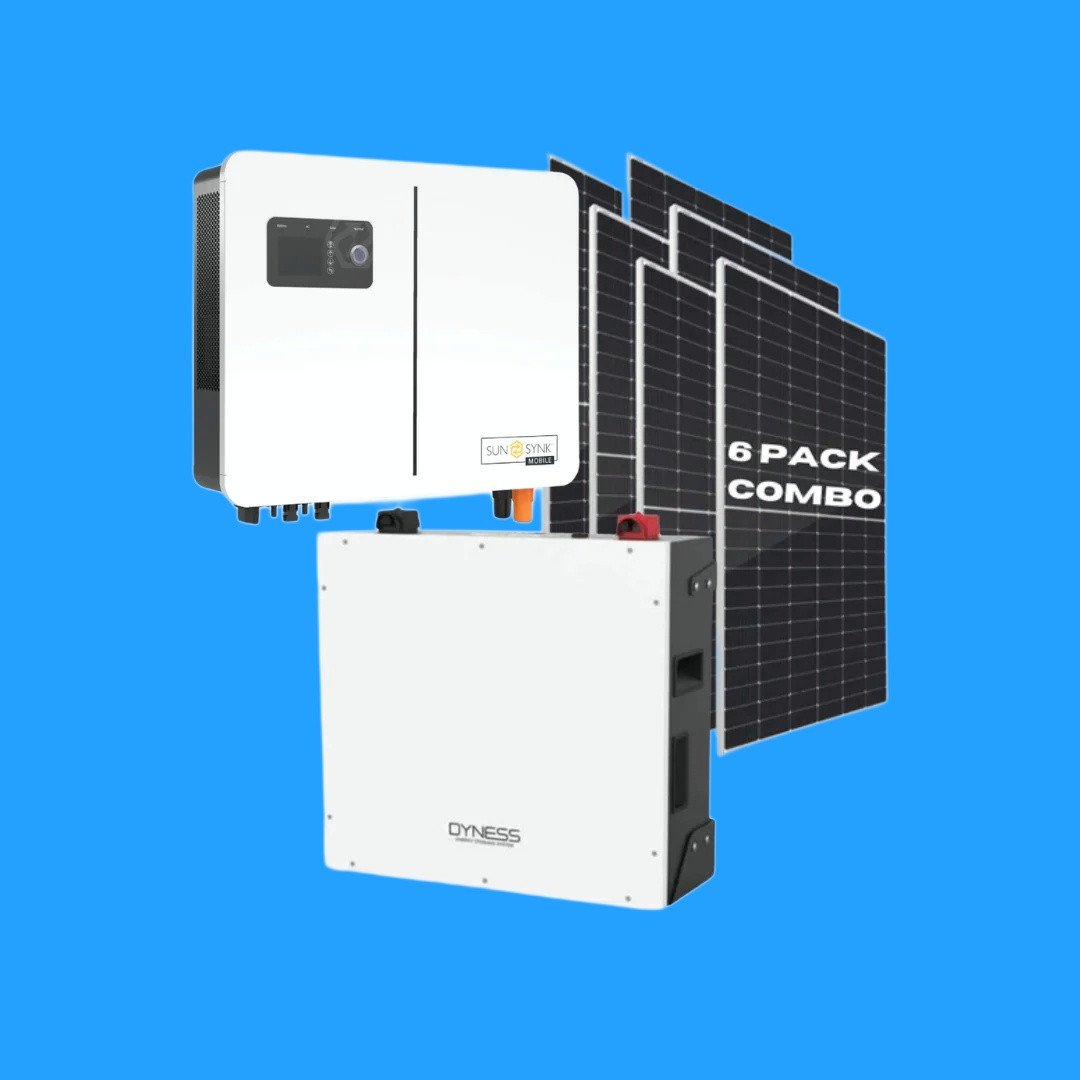 6KW Sunsynk Lynks Hybrid System with 6x 545W Tier 1 Solar Panels & Dyness 5.12kWh Lithium Battery