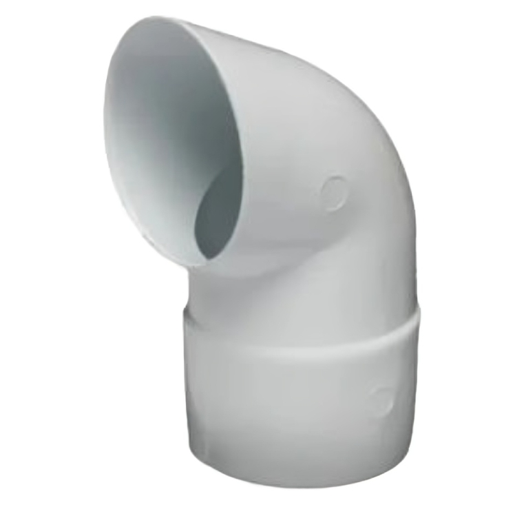 PVC Round Downpipe Shoe – 80mm White