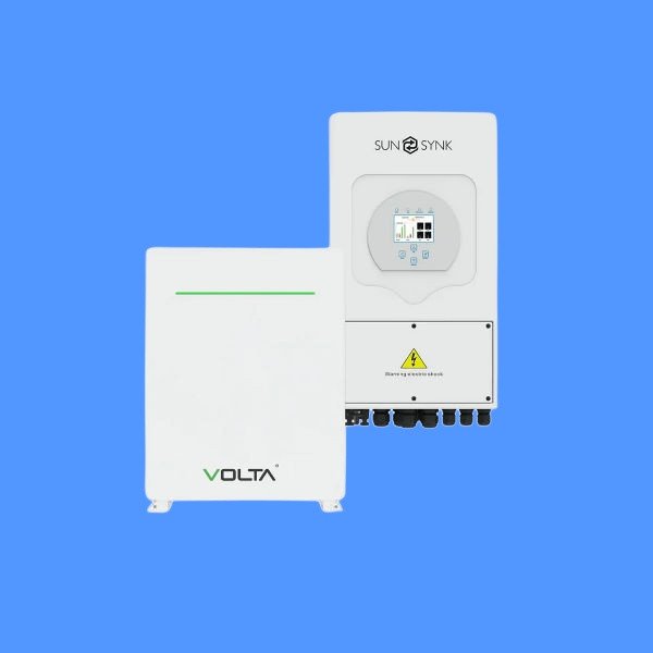 5kVA Hybrid Inverter (5000W) by SUNSYNK with 1x 5.12kWh VOLTA STAGE 1 Lithium Battery (New Gen)