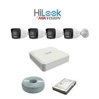 HiLook by Hikvision 2MP IP AUDIO camera kit - 8ch NVR with 8 POE - 4 x 2MP IP cameras 30m IR - 1TB HDD - 100m Cat5 cable