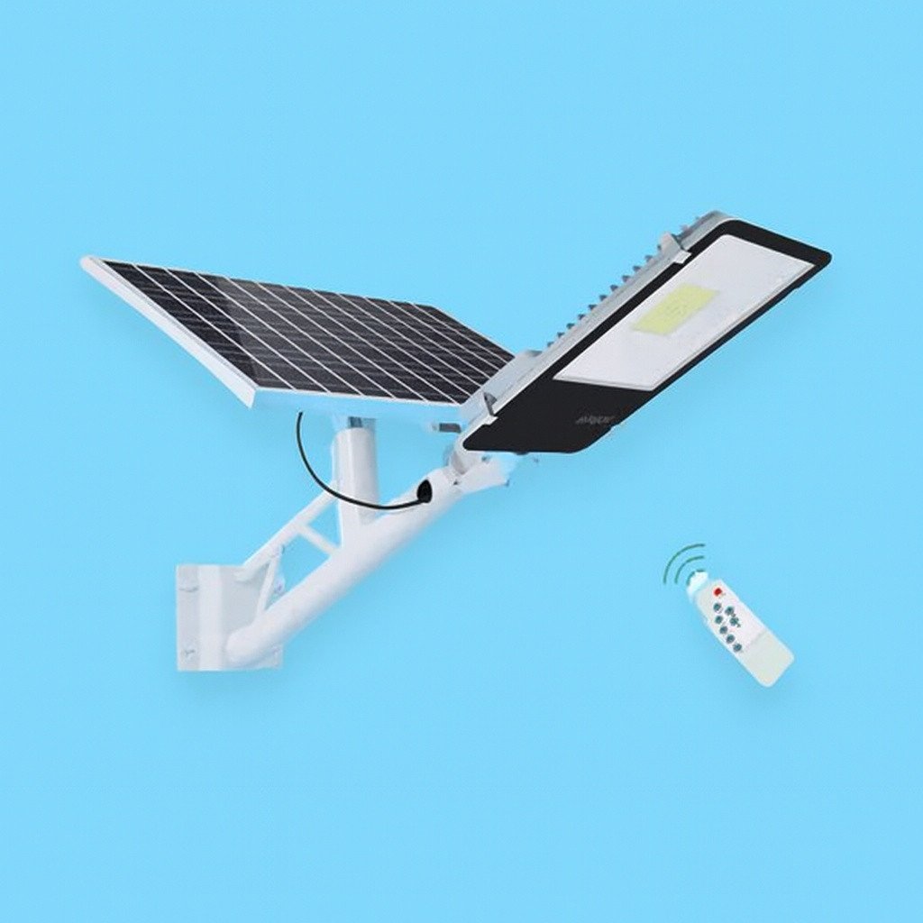 FIVESTAR 100W Solar Street Light with Remote Control & Pole