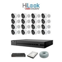 HiLook by Hikvision 16ch ColorVu IP Kit - 16ch NVR - 16 x 2MP IP ColorVu bullet cameras 30m Night vision, 4TB HDD, 305m Cable