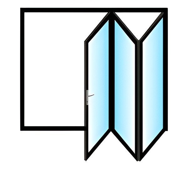 Aluminium Tri-fold Door 2.1×2.1M