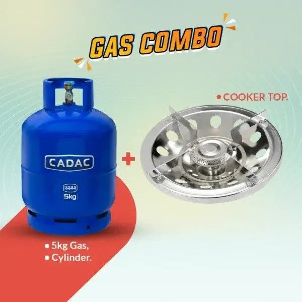 5kg Gas with Cylinder and Cooker top Combo