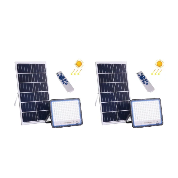 [Pack of 2] Slim Line 400w Solar Floodlight with remote control and day/night function (R1099 Each)