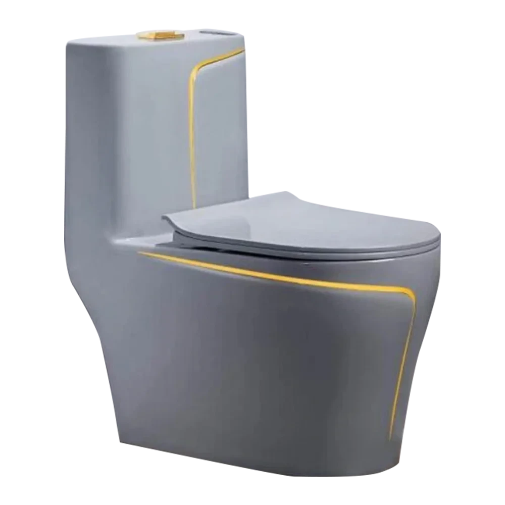 Royal Grey Gold Line One-Piece Toilet