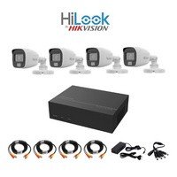 HILOOK 4Ch 2MP eDVR 330GB Bullet CCTV DIY Kit | Smart Hybrid