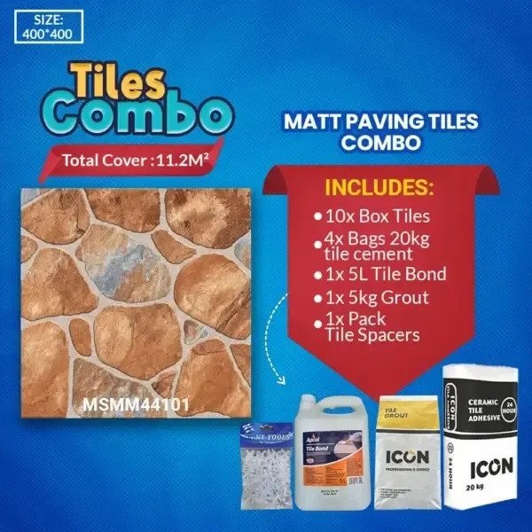 Matt Floor Tile Combo-Ceramic-400x400mm | A-Grade