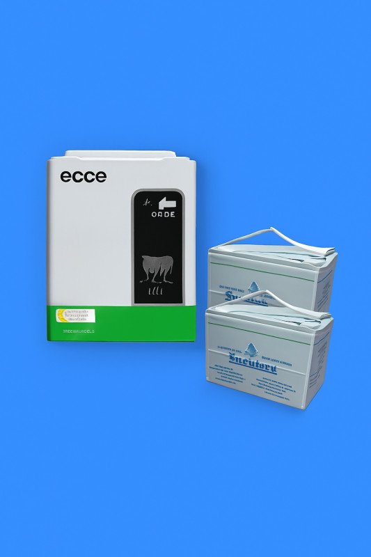 Ecco 3.5kW Hybrid Inverter (3500W) 24V MPPT 100A Pure Sine Wave with 2x 100AH Gel Batteries