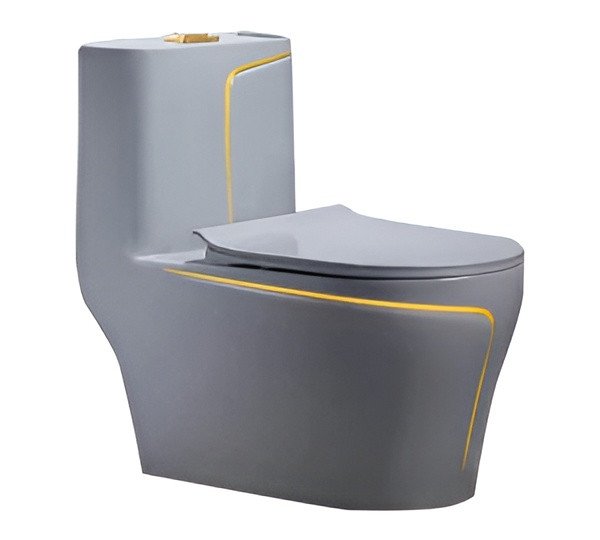 Royal Grey Gold Line One-Piece Toilet