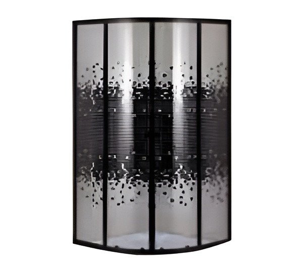 SHOWER DOOR ROUND CORNER ENTRY (1124) (DSH074)