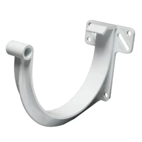PVC Half-Round Gutter Bracket – White
