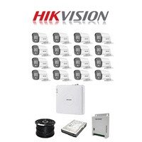 Hikvision 16 Channel 20M 1080p ColorVu Kit With Audio SMART HYBRID Cameras | 1TB | 100M RG59