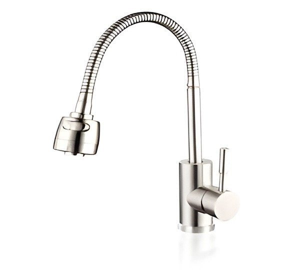 Sink Flexible Mixer Deck Type (Lever Silver) (AY407-024)