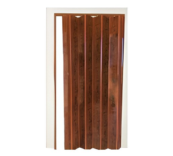 Pvc Folding Door With Gunstock Oak Finish (Dmt003)
