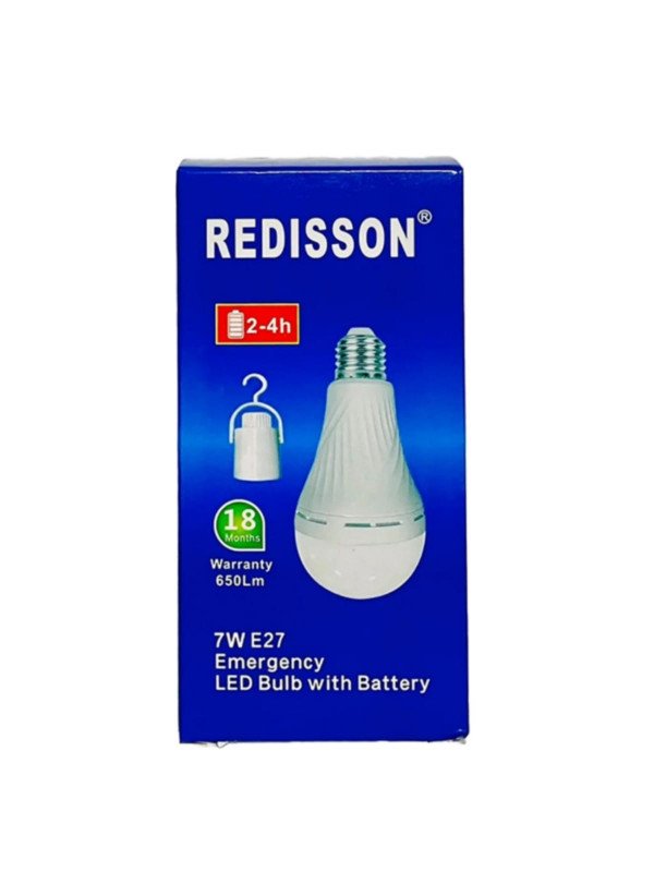 REDISSON 7W EMERGENCY LED BULB WITH BATTERY