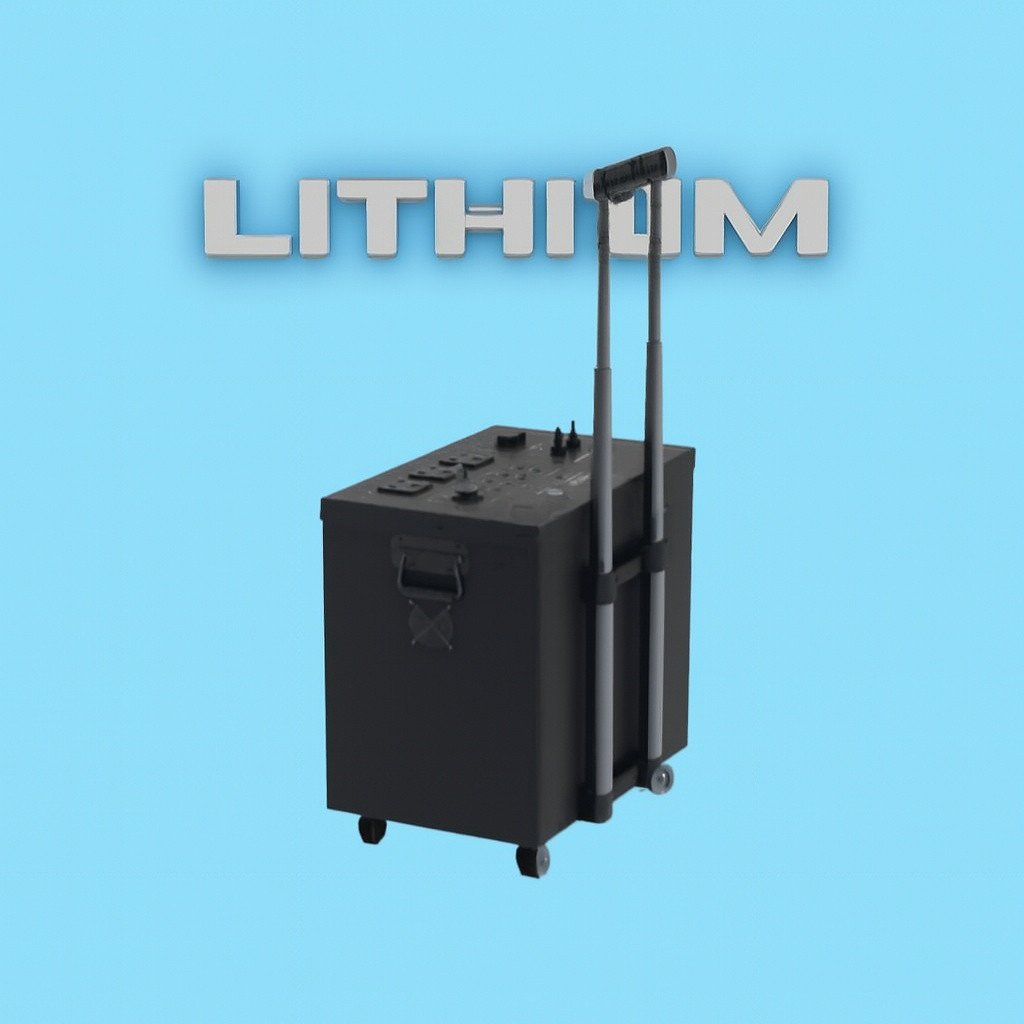 2.16kWh / 1520W INGLE MPPT 24V 90AH Lithium Plug & Play Trolley System (Solar-Compatible)