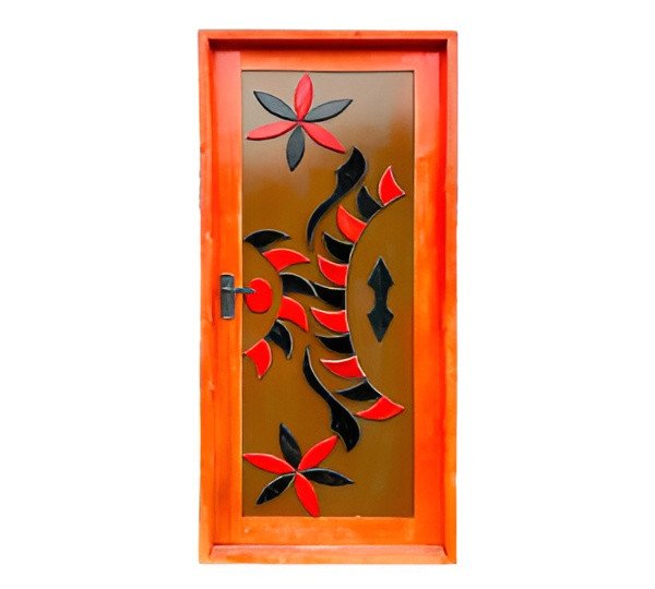 Pine Design Door – Complete Single Full Door – With Frame And Lockset.