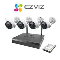 EZVIZ 3MP H3 Wireless 8 Channel Kit | 4 Cameras | 1TB HDD
