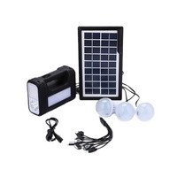 GDlite Solar Ligthing System with a Torch & 3 x SMD LED bulbs, solar panel. Charges cellphone