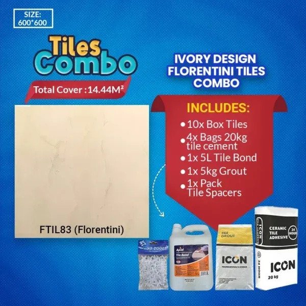 Ivory Design Florentini Tile Combo | FTIL85