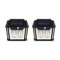 *Pack of 2* Solar Wall Light with Motion Sensor | 2 Bulb