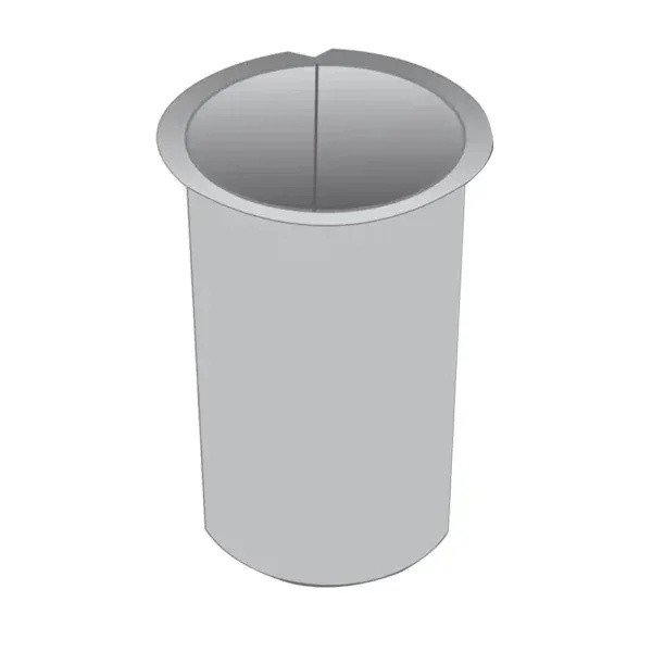 Galvanized Round Outlet Lip – 100x75mm