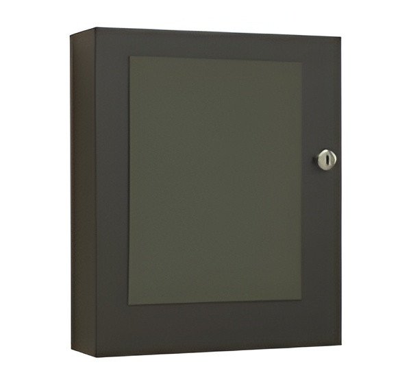 Wall-Mounted Lockable Wooden Cabinet
