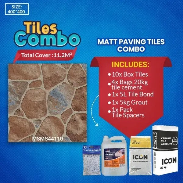 Earthstone Matt Tiles Combo | Msms44110