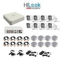 HiLook 1080P COLORVU 8 Channel DVR & 8 Bullet Cameras DIY CCTV KIT