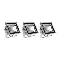 Pack of three 10 Watt LED Floodlights