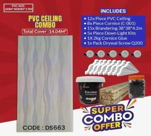 PVC Ceiling Combo | 14.04m² | DS663