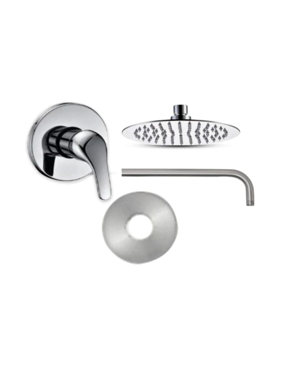 Shower Mixer Set (Lever-Silver)