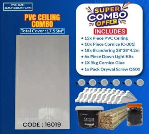 Pvc Ceiling Combo | 17.55M² | 16019