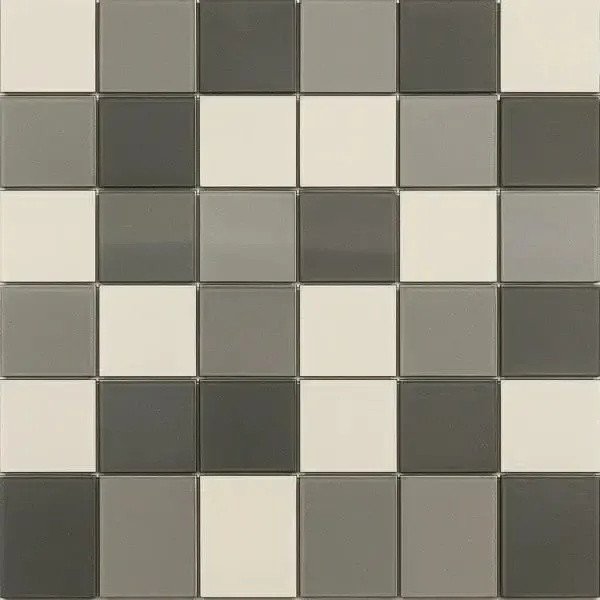 Minimalist Neutral Square Mosaic Tile