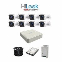 HiLook by Hikvision 8ch Turbo HD kit - DVR - 8 x HD1080P Camera - 20M Night vision - 500GB HD - 100m Cable