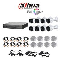 Dahua FULL COLOR 1080P 8 Channel DVR & 8 Bullet Cameras DIY CCTV KIT