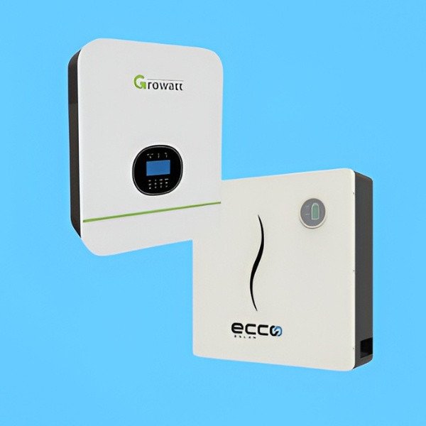 Growatt 3KVA Off-Grid Inverter 24V + Ecco 2.56kWh LiFePO₄ 100AH Battery – Load-Shedding Backup Combo